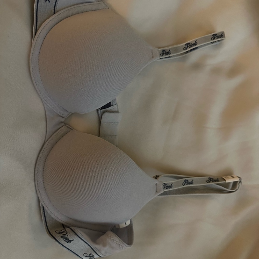 PINK Victoria's Secret Light Gray Bra